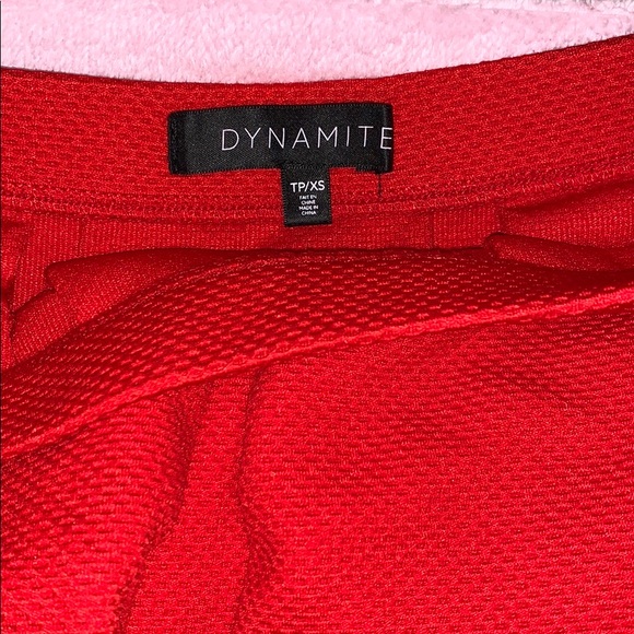 Dynamite Red Mini Skirt - Picture 2 of 2